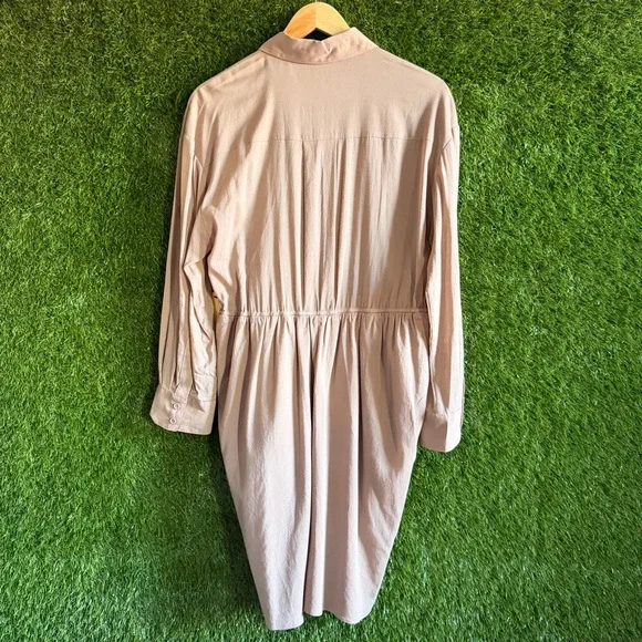 NWT Alice + Olivia Dusty Pink Shirtdress - Picture 2 of 8